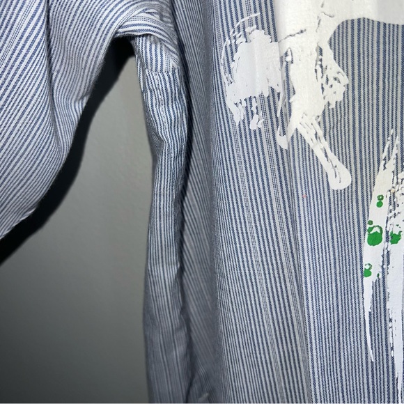 Maeve Anthropologie Alaina Paint Splatter Swing Top Blouse-Oversized-XS - Picture 6 of 8